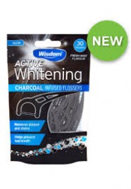 Fil dentaire Active Whitening Charcoal Floss Harps