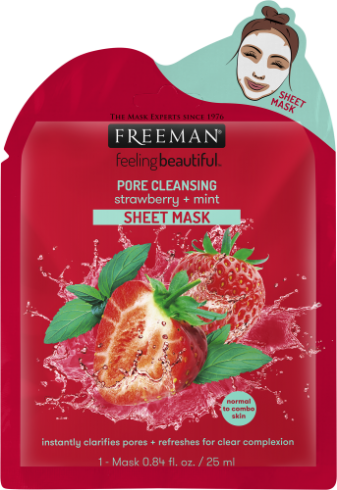 Masque nettoyant des pores aux fraise + menthe