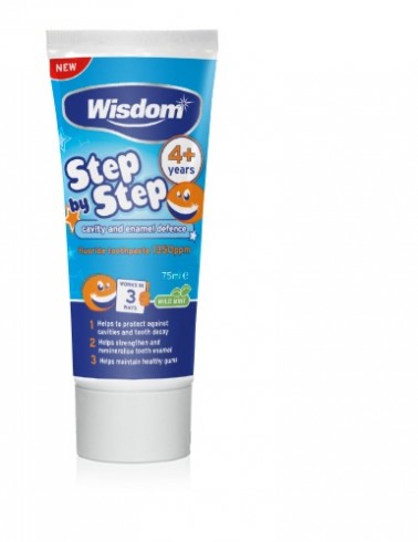 Dentifrice Enfant Wisdom step by step  +4 ans